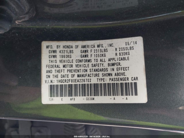 HONDA ACCORD EX-L - 9