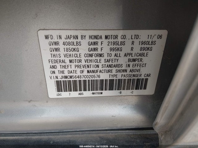 HONDA ACCORD 2.4 LX - 9