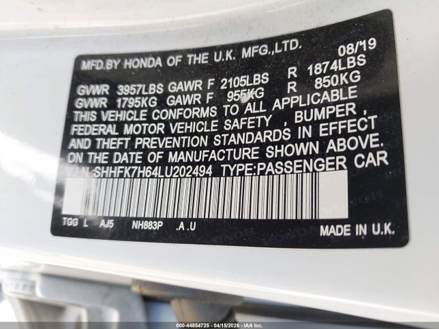 HONDA CIVIC EX - 9