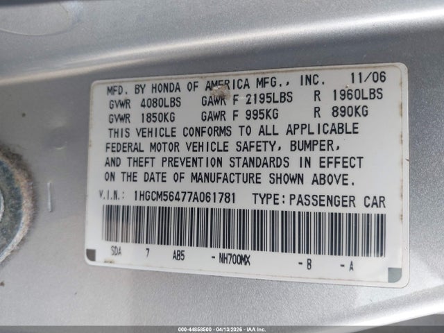 HONDA ACCORD 2.4 LX - 9