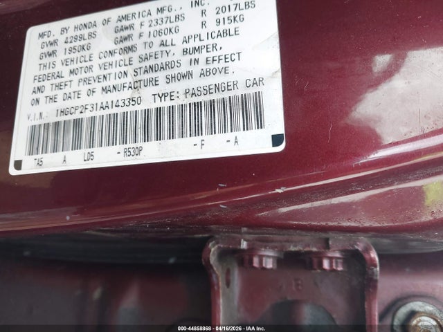 HONDA ACCORD 2.4 LX - 9