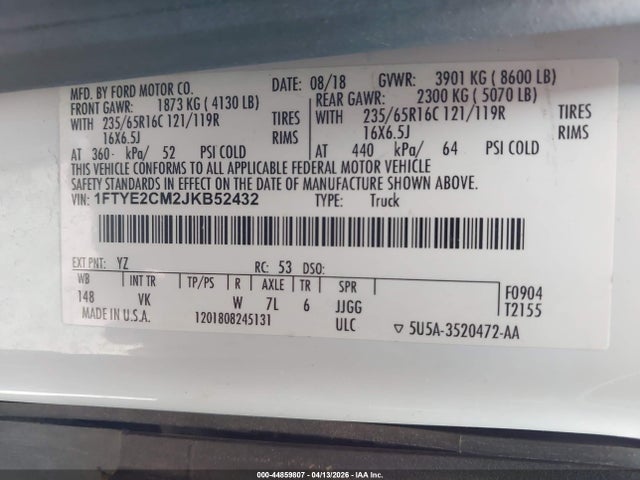 2018 FORD TRANSIT-150 9