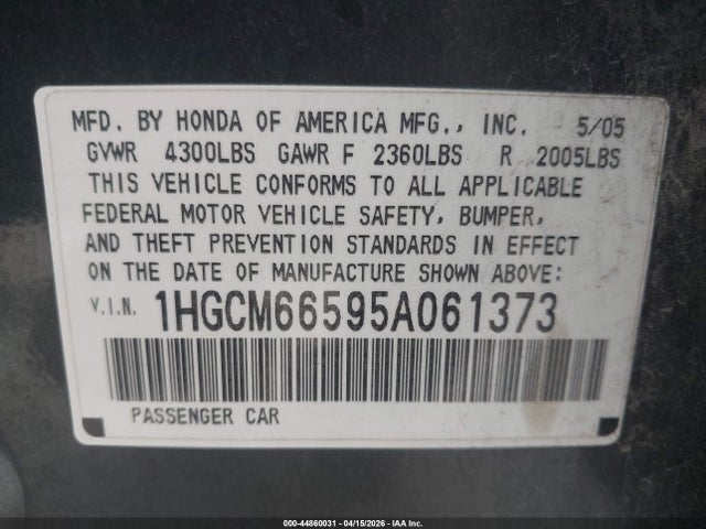 HONDA ACCORD 3.0 EX - 9