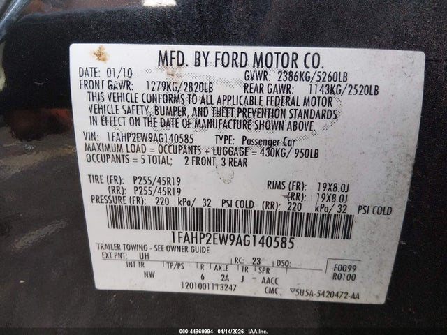FORD TAURUS SEL - 9
