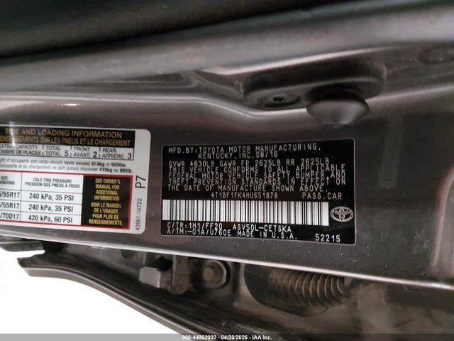 صورة 9 لـ 2017 Toyota CAMRY SE