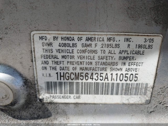 HONDA ACCORD 2.4 LX - 9