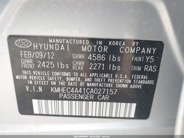 HYUNDAI SONATA HYBRID - 9