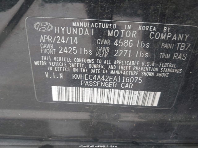 HYUNDAI SONATA HYBRID LIMITED - 9