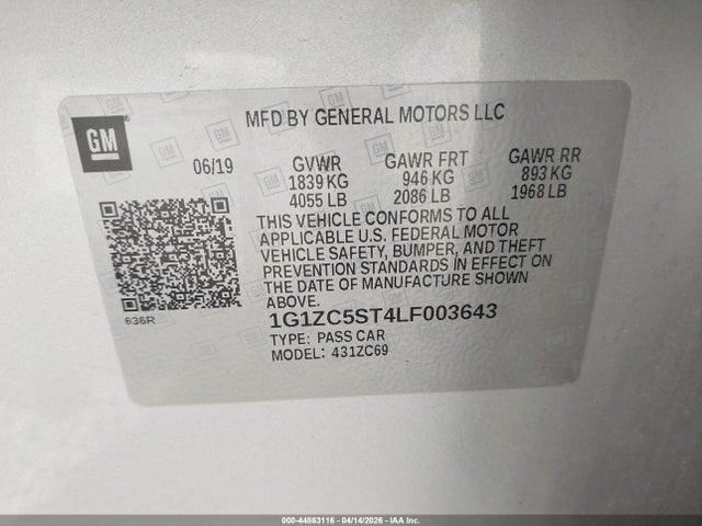 CHEVROLET MALIBU FWD 1FL - 9