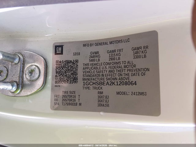 CHEVROLET COLORADO WT - 9