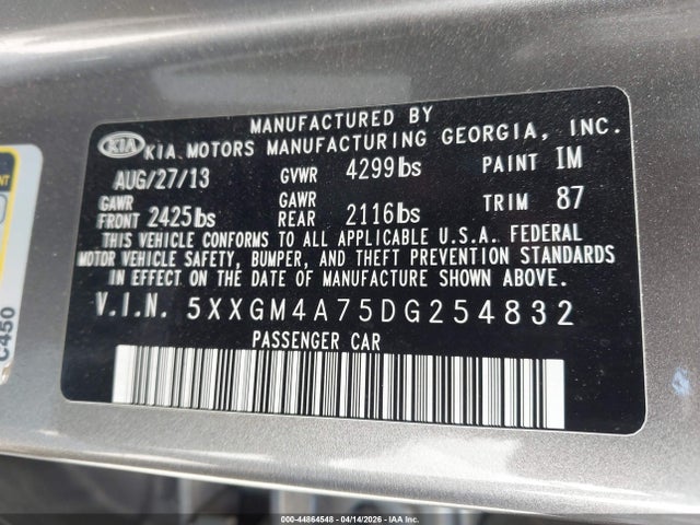 2013 KIA OPTIMA LX 照片 9