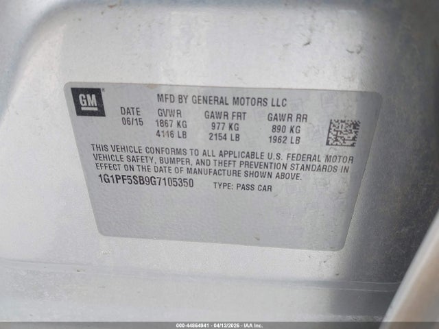 CHEVROLET CRUZE LIMITED 2LT AUTO - 9