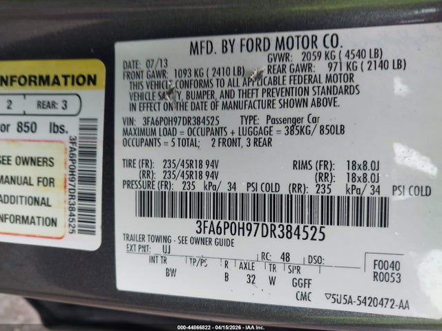 FORD FUSION SE - 9