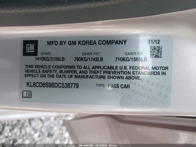 CHEVROLET SPARK 1LT AUTO - 9