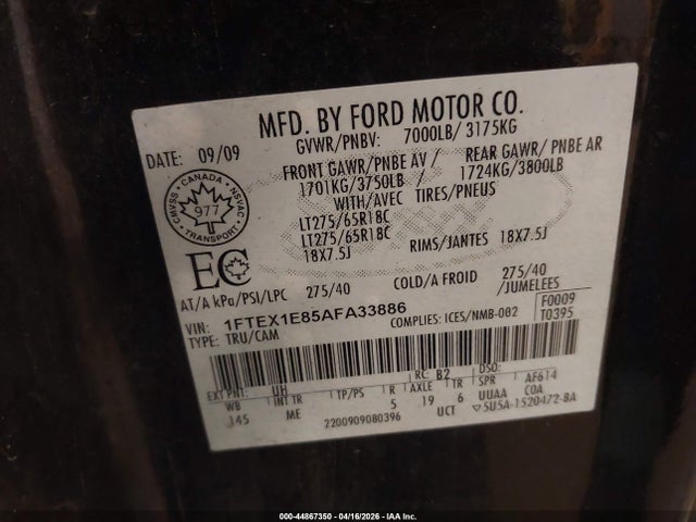 FORD F-150 STX/XL/XLT - 9
