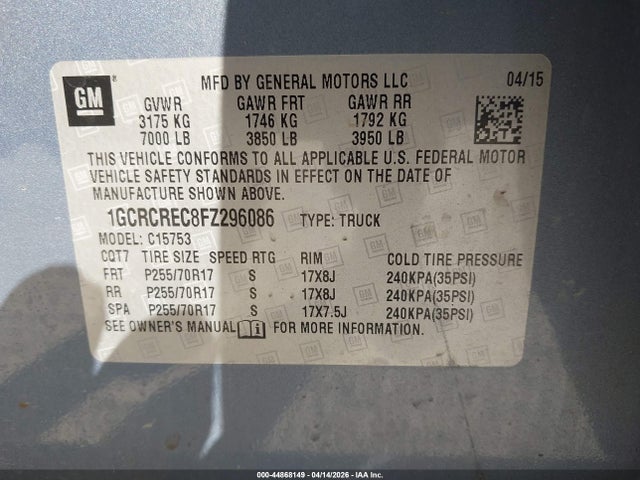 CHEVROLET SILVERADO 1500 1LT - 9