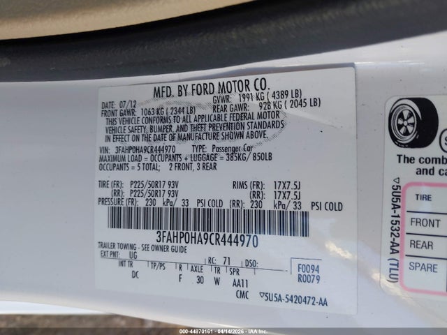 FORD FUSION SE - 9