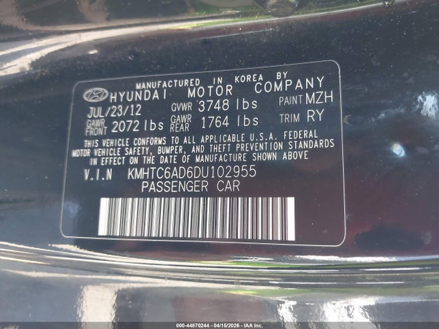 HYUNDAI VELOSTER BASE W/BLACK - 9