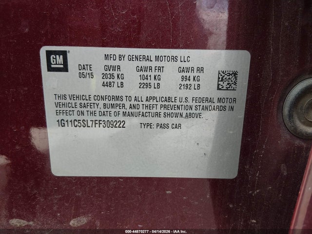 CHEVROLET MALIBU 1LT - 9