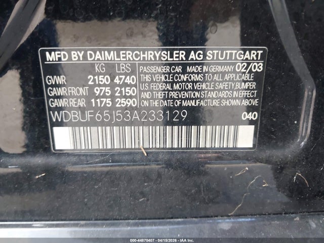 MERCEDES-BENZ E-CLASS - 9