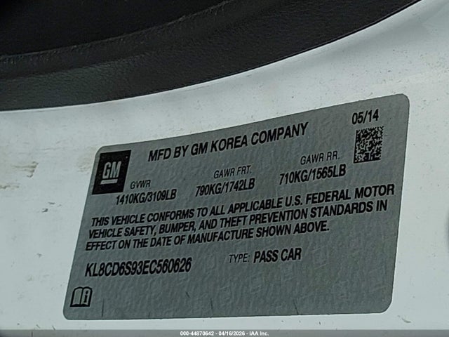 CHEVROLET SPARK 1LT AUTO - 9