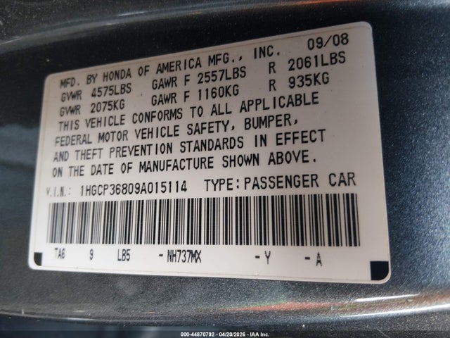 HONDA ACCORD 3.5 EX-L - 9