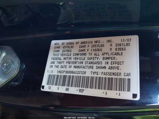 HONDA ACCORD 3.5 EX-L - 9