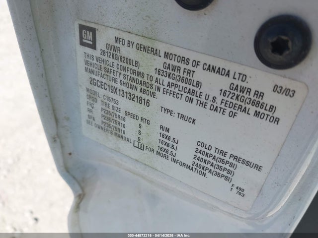 CHEVROLET SILVERADO 1500 WORK TRUCK - 9