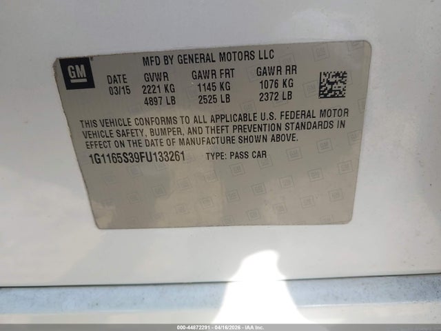 CHEVROLET IMPALA 2LZ - 9