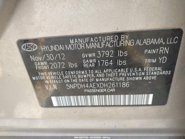 HYUNDAI ELANTRA LIMITED - 9