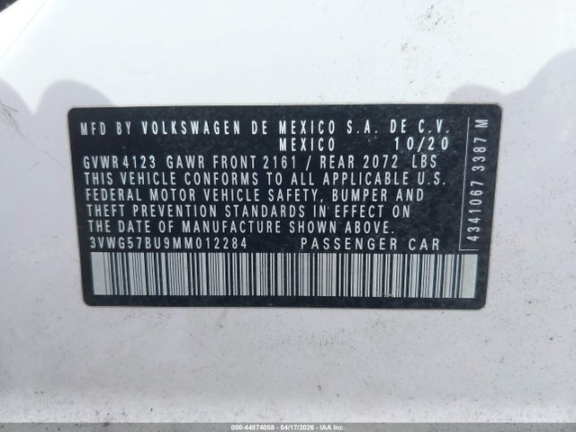 2021 Volkswagen JETTA 1.4T SEL PREMIUM — фото 9