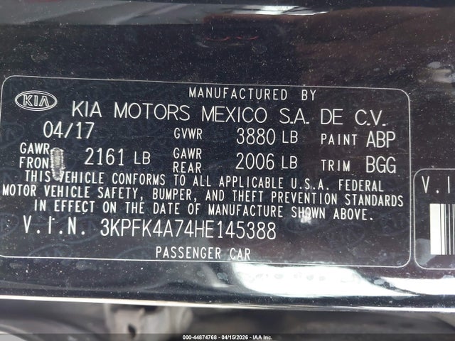 صورة 9 لـ 2017 KIA FORTE LX