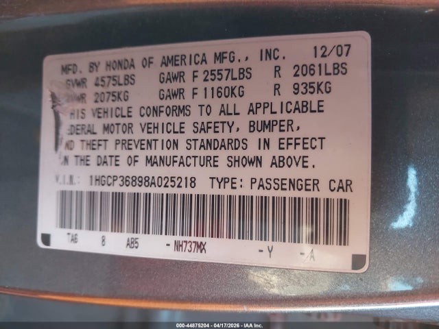 HONDA ACCORD 3.5 EX-L - 9