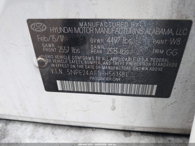 صورة 9 لـ 2017 Hyundai SONATA