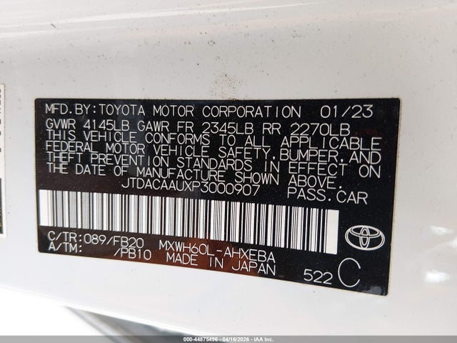 2023 Toyota PRIUS LE 照片 9
