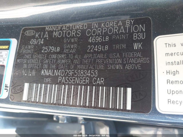 KIA CADENZA LIMITED - 9