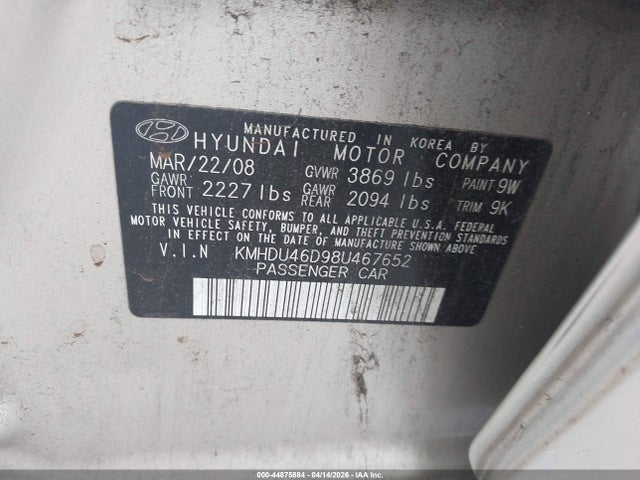 HYUNDAI ELANTRA GLS/SE - 9