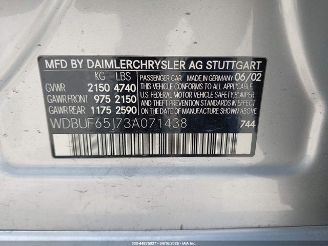 MERCEDES-BENZ E-CLASS - 9