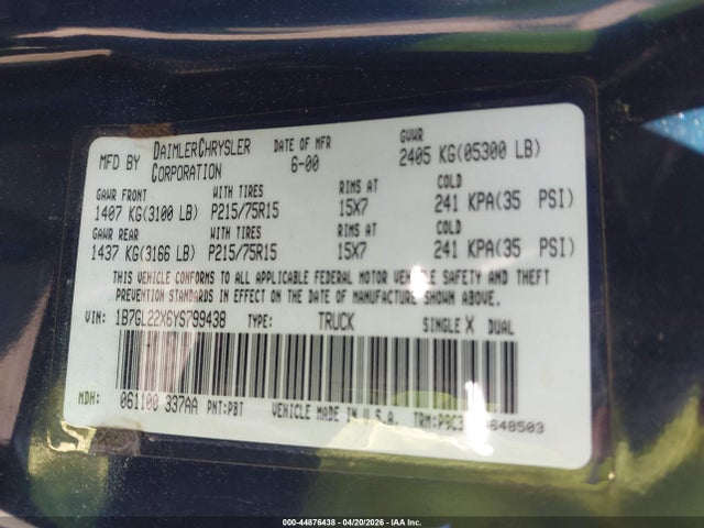 DODGE DAKOTA SLT/SPORT - 9