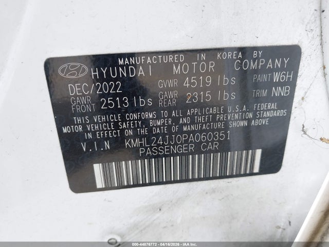 2023 HYUNDAI SONATA HYBRID BLUE 9