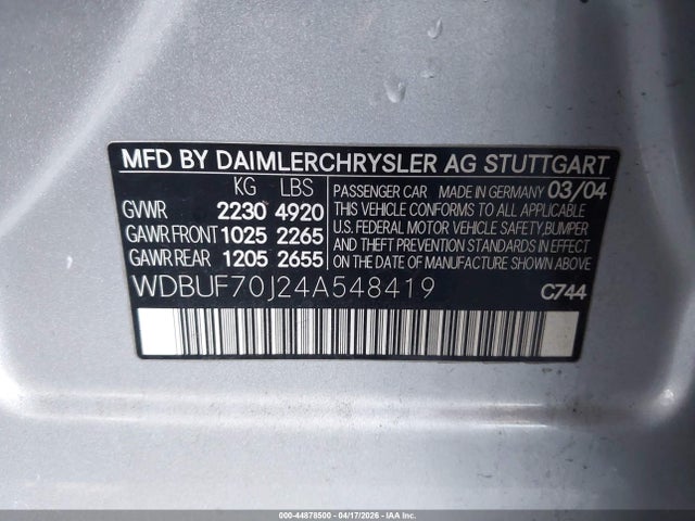 MERCEDES-BENZ E-CLASS - 9