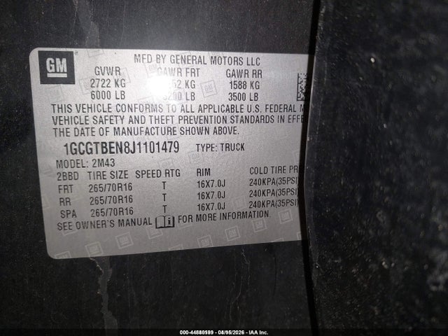 CHEVROLET COLORADO WT - 9