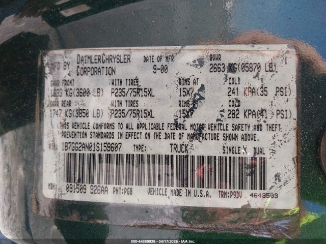 DODGE DAKOTA SLT/SPORT - 9