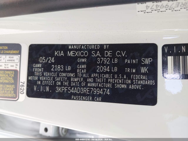 2024 KIA FORTE GT-LINE photo 9