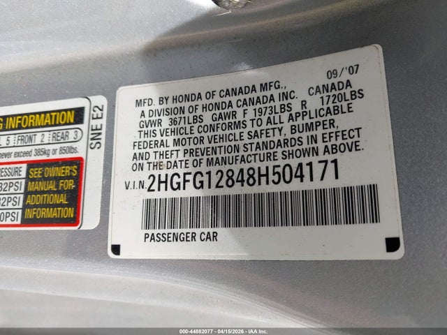 HONDA CIVIC EX - 9