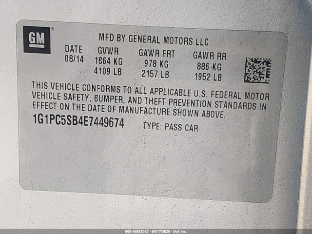 CHEVROLET CRUZE 1LT AUTO - 9