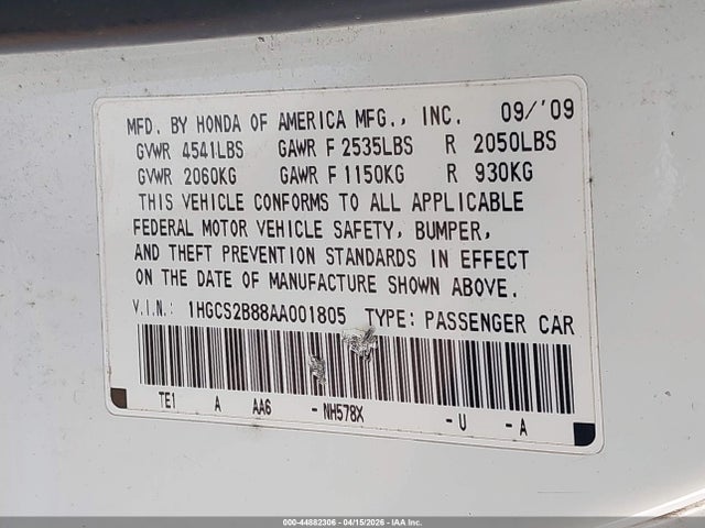 HONDA ACCORD 3.5 EX-L - 9