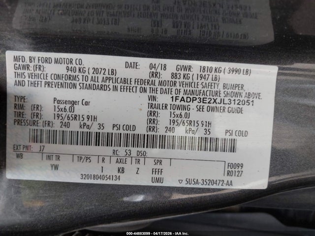 FORD FOCUS S - 9