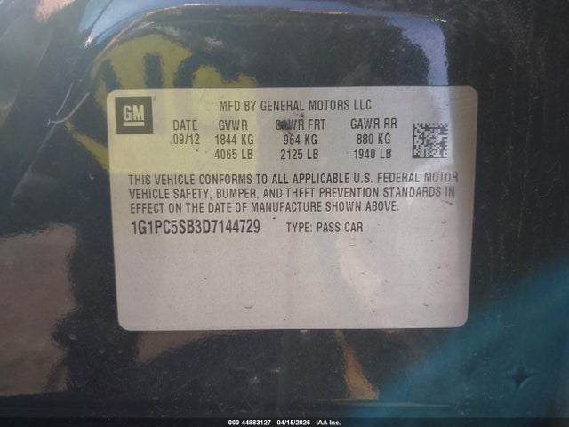 CHEVROLET CRUZE 1LT AUTO - 9