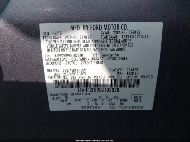 FORD TAURUS LIMITED - 9